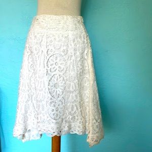 Banana Republic Eyelet Embroidery and Linen Skirt